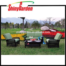 Home Depot New Design Style High Quality 4PCS Rattan Wicker Sofa Set Furniture